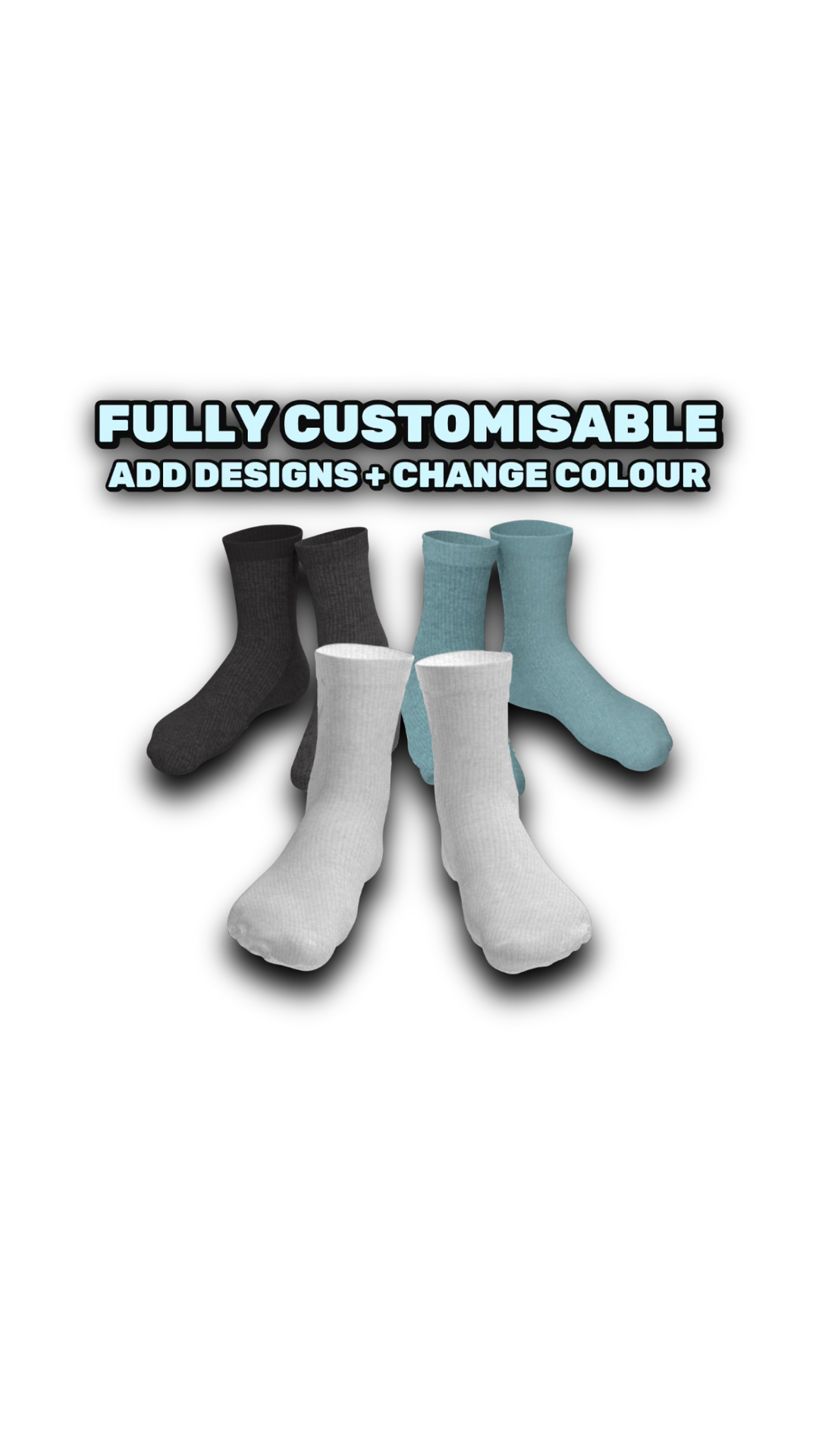 3D Socks Mock-up Read description❗️