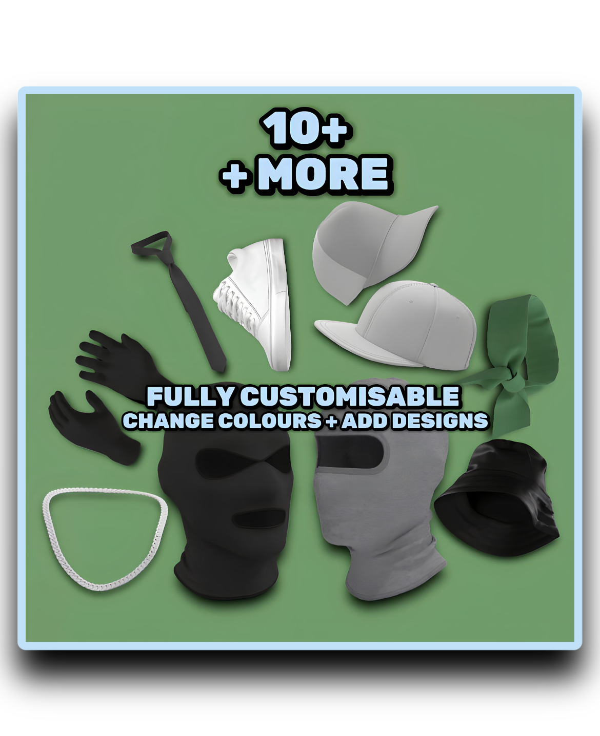 (10+) 3D ACCESSORY MOCK-UP BUNDLE